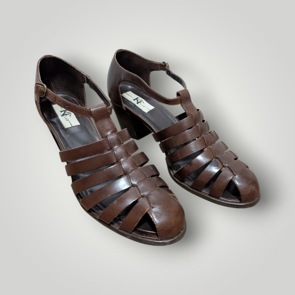 KF LTD Women's Cayman Genuine Leather Sandals - Picture 2 of 12